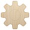 Gear Outline Unfinished Wood Shape Piece Cutout for DIY Craft Projects